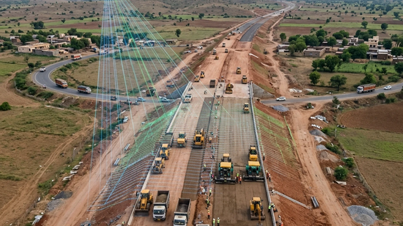 Drone survey for PMGSY rural road DPR preparation