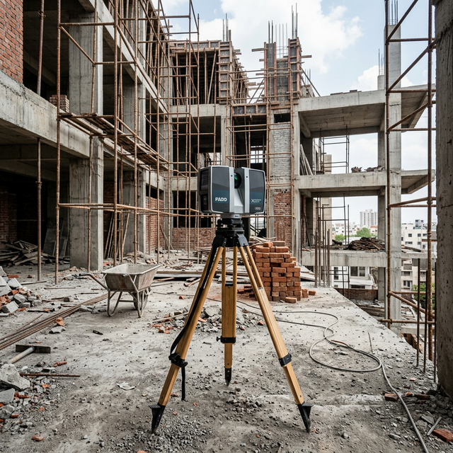 FARO Scanner on Construction Site