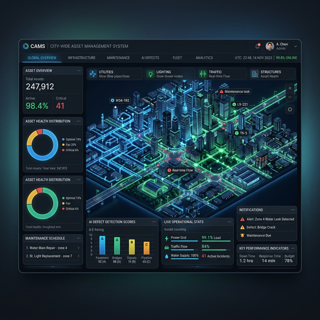 City-Wide Asset Management System Dashboard