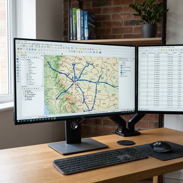 GIS spatial analysis and satellite data visualisation